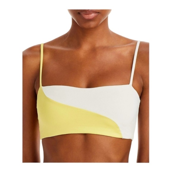 L*Space Color-Block Ari Top - Cream/Lemon NWT - Picture 1 of 6